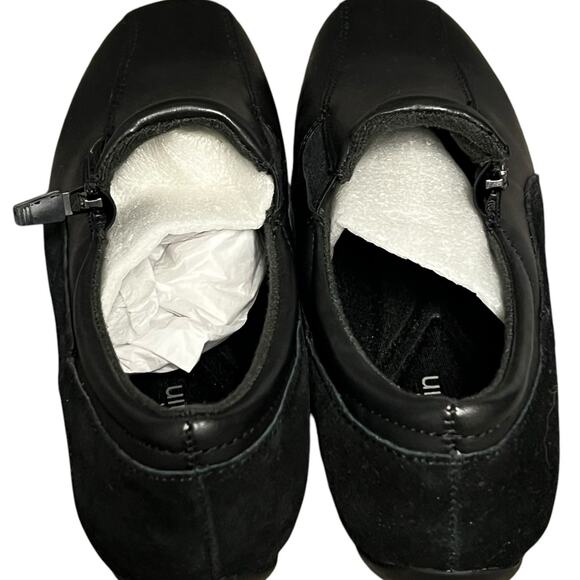 Jasmin Comfort Shoes Womens 8M Black Soft Suede Leather Alaina Slip On Loafers - Picture 8 of 14